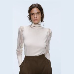 Zara Cropped Turtleneck
